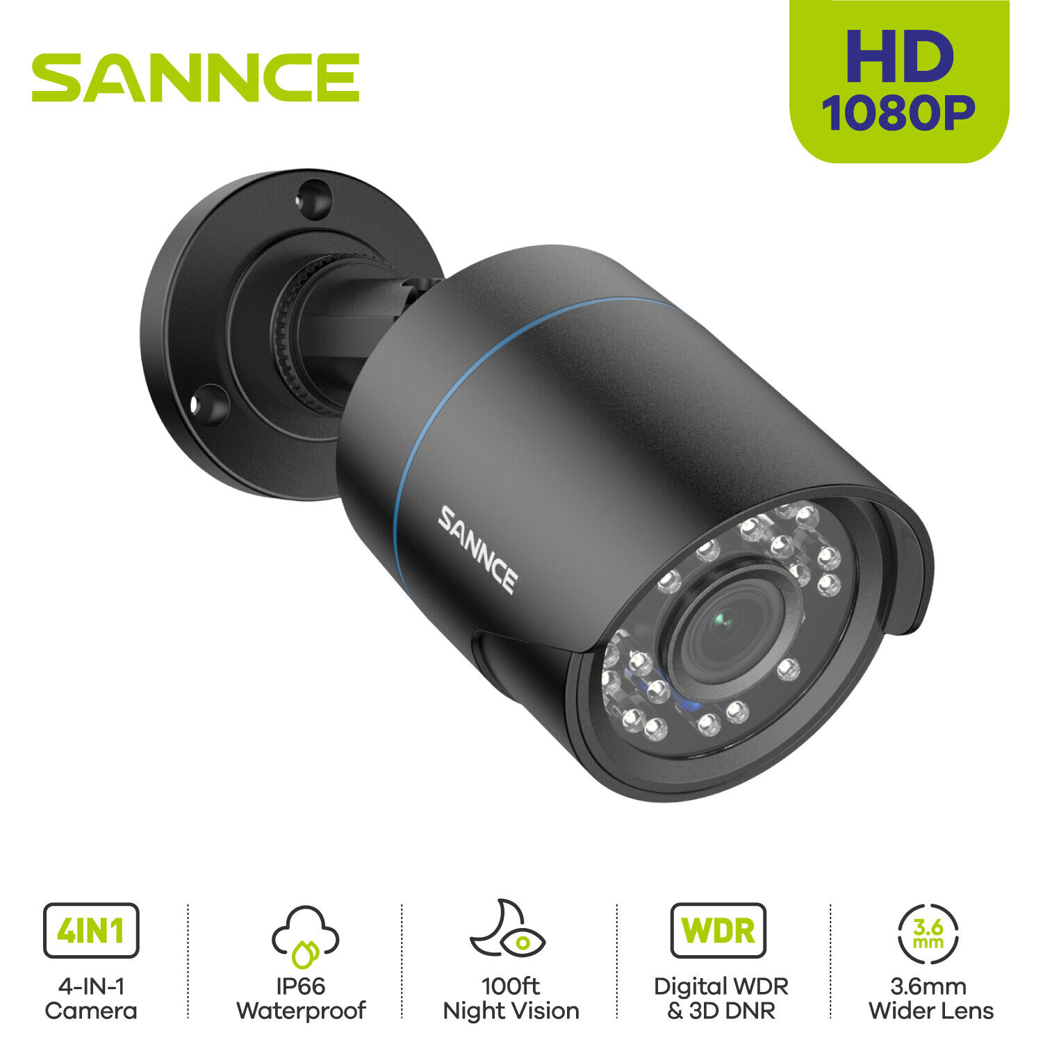 SANNCE Bullet 4IN1 HD 1080p Outdoor CCTV Camera £30 post thumbnail image