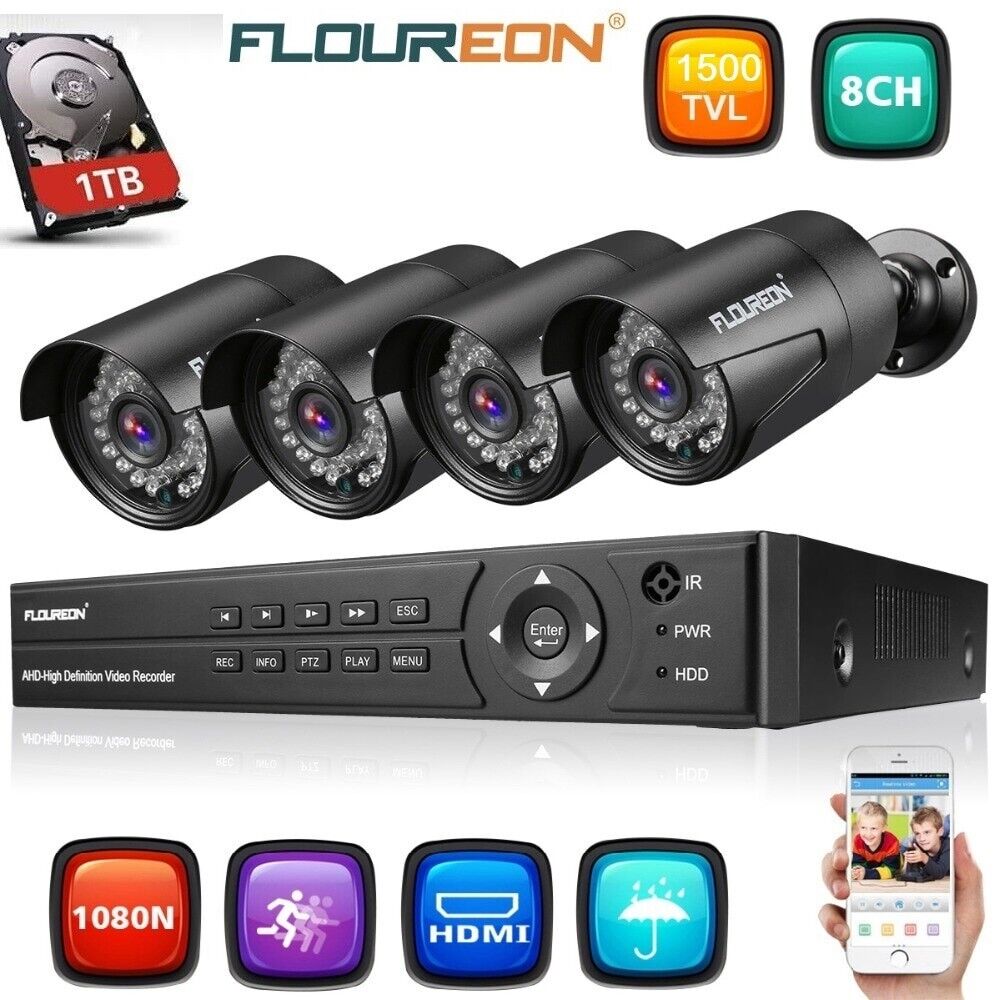 Flouren 1080P HD CCTV Camera Security System Kit 8CH 1500TVL DVR Surveillance UK £ 199.99 post thumbnail image