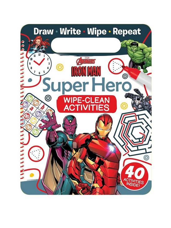 MarvelAvengers Iron Man Super Hero Wipe-Clean Activities £9.99 post thumbnail image